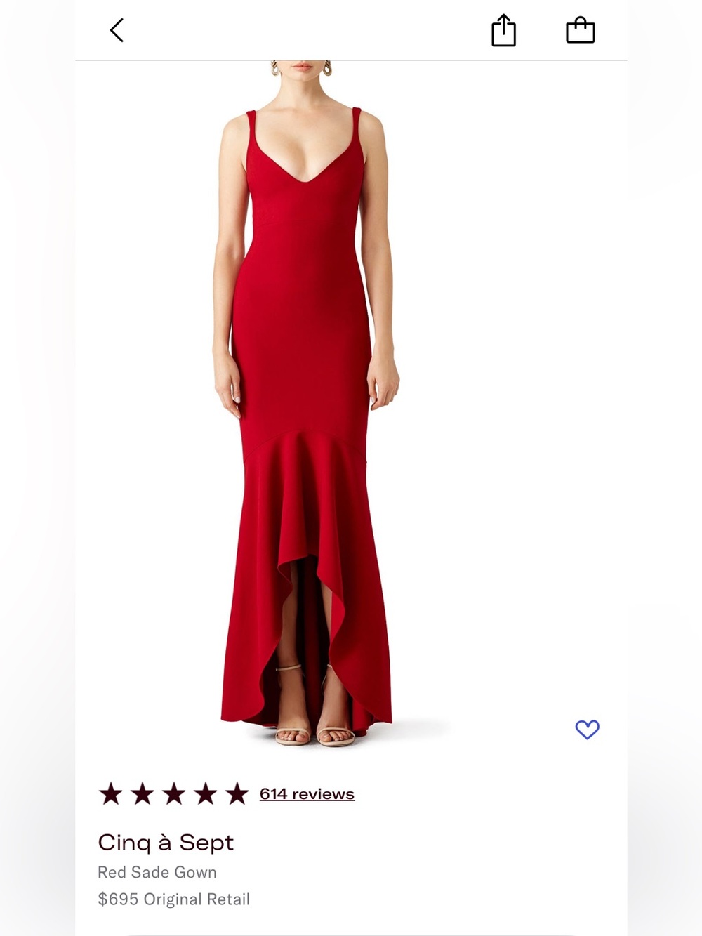Cinq a sept sade gown
